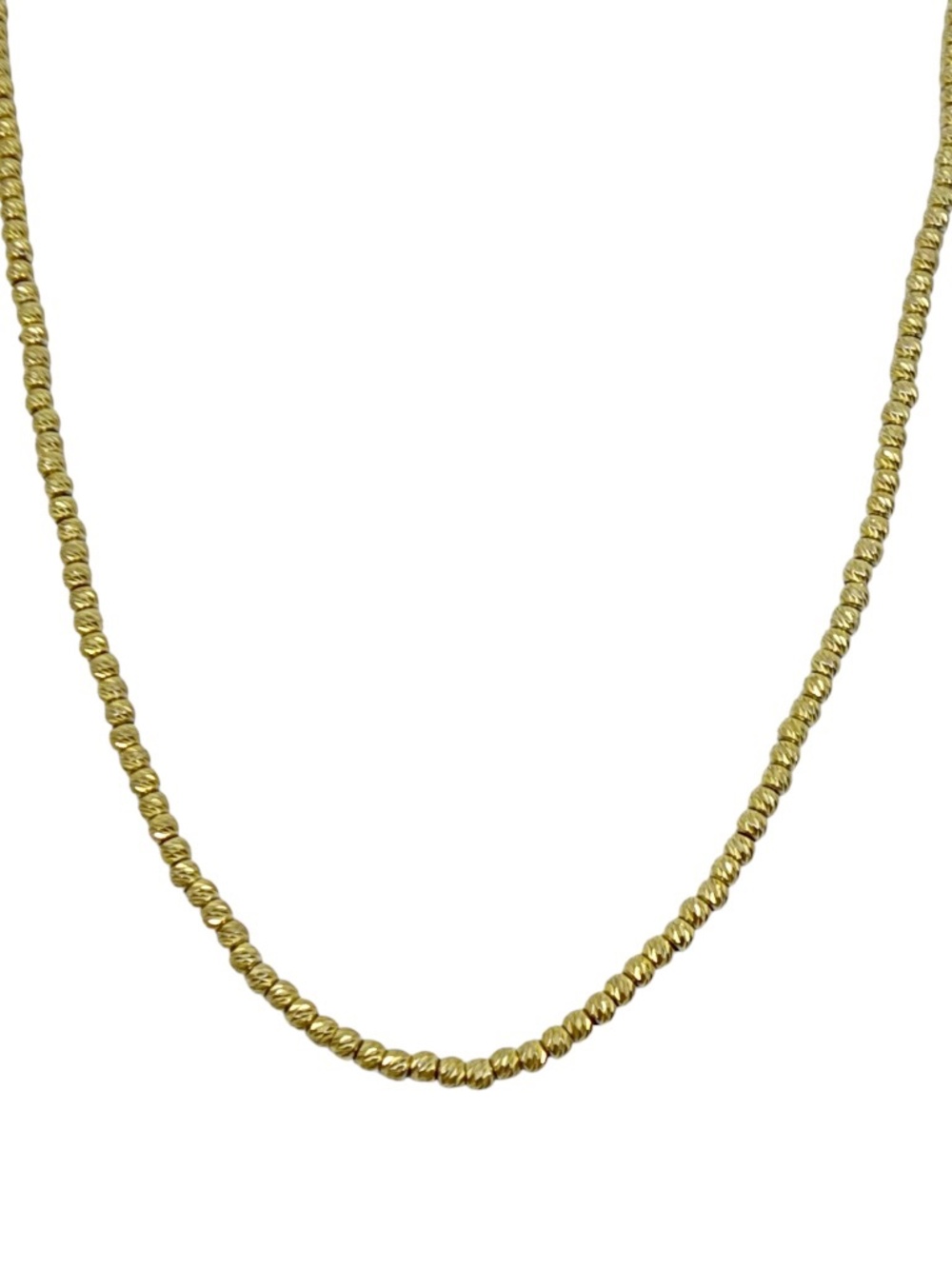 Fas Gold vermeil sterling silver bead necklace - GM1065